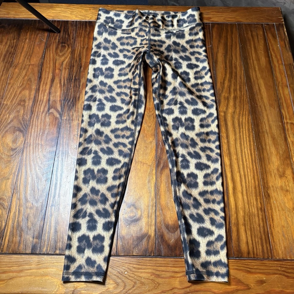 Terez Leopard Animal Print Leggings Sz M A1952